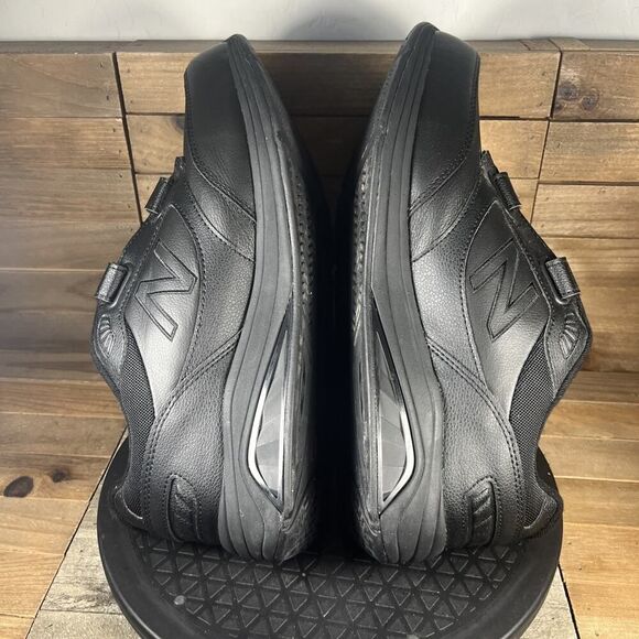 New Balance 928 V3 Mens Sz 12 2E Wide Black Hook & Loop Sneakers NO INSOLES - Picture 9 of 10